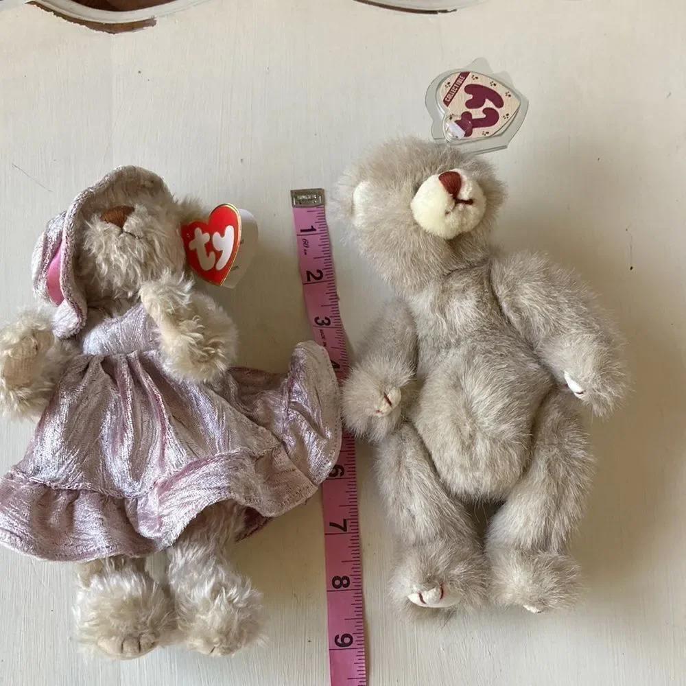 Vintage 1993 Ty Attic Treasures Darling Darlene & Dickens Bears Bundle of Two